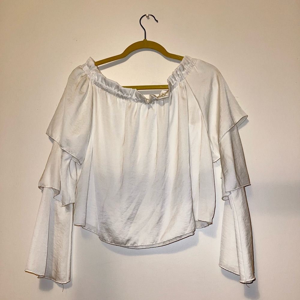 White Off the Shoulder Top